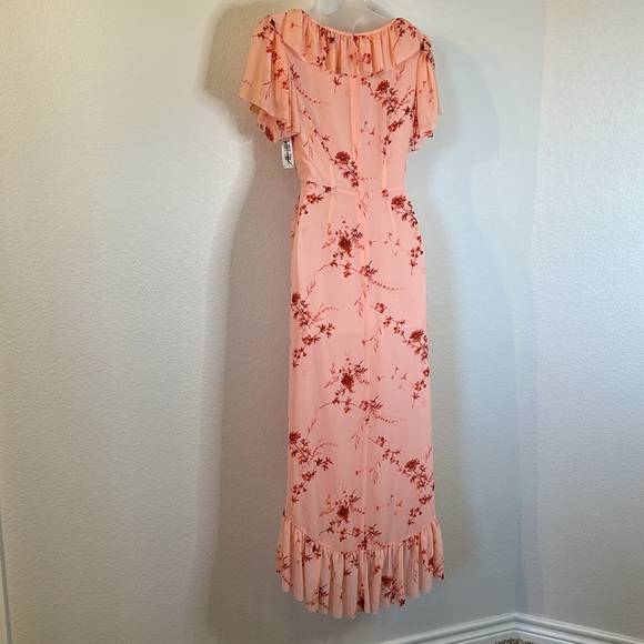 Cinq A Sept Womens Floral Print Hi-Low Midi Dress Size 2 NWT - Picture 11 of 14